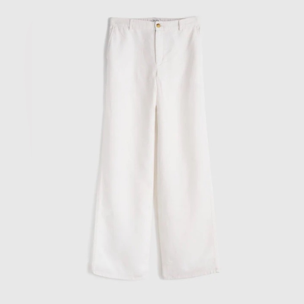 NWT The Zoe Relaxed Straight Pant in 100% Linen size 10